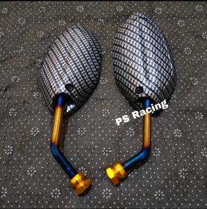 SPION BEAT MINI KARBON TANGKAI TWOTONE UNIVERSAL BEAT VARIO SUPRA KARISMA MIO J MIO M3 LEXI DLL