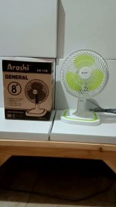 Kipas Angin Meja GENERAL Desk Fan Kecil 8 Inch AR 138 2 Speed Kecepatan - Random Colour Kipas Angin Bladeless Arashi Kipas Angin Hemat Daya 25W - Lazada