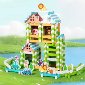 Building Block Toys DIY Early Educational Model Bricks Toy 3D Puzzles Mainan Kid Kanak Mainan Budak