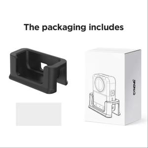 CYNOVA Stable Anti-shake Function Silicone Desktop Base Stand Back Patch for DJI Osmo 360 Action Camera with A Hole for Charging Port