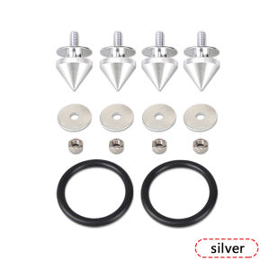 JDMGRAM Universal Spike Car Quick Release Fasteners Aluminum Auto Front Bumper Truck Hatch Lids Fastener Decoration Nuts Bolt Automotive Accessories