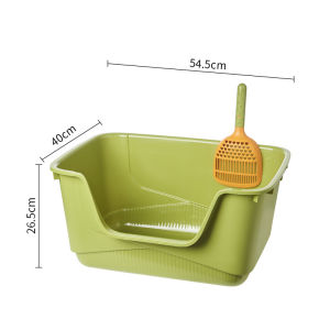 Khay vệ sinh thành cao kèm xẻng - khay vệ sinh dành cho mèo - T3 PETS SHOP