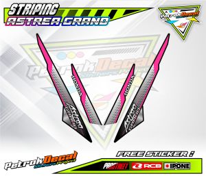 STRIPING VARIASI HONDA ASTREA GRAND / STICKER LIST MOTOR HONDA ASTREA GRAND