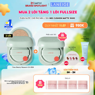 Phấn Nước Che Phủ Mịn Lì 50H Laneige Neo Cushion Matte 15G + Kèm Lõi