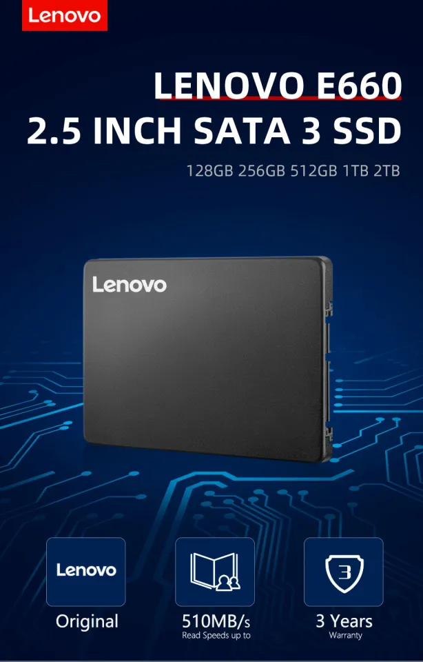 Lenovo SSD 256 GB 1TB 128GB 512GB 1 TB 2TB Solid State Drive 2.5 Inch SATA  3 HD SSD Hard Disk For Notebook Desktop Computer | Lazada Singapore