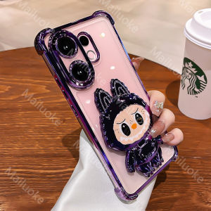 Vivo X200 FE Casing with 3D Labubu Mirror Camera Protector Softcase Phone Cover