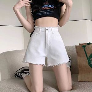 กางเกงยีนส์เอวสูง ขาสั้น ทรงสวย ดีไซน์ล้ายีนส์ สวมใส่สบาย - Jean Clothing เข้ารูปสวย กางเกงยีนส์ขาสั้น กางเกงยีนส์เอวสูง S เอว26  2XL เอว34