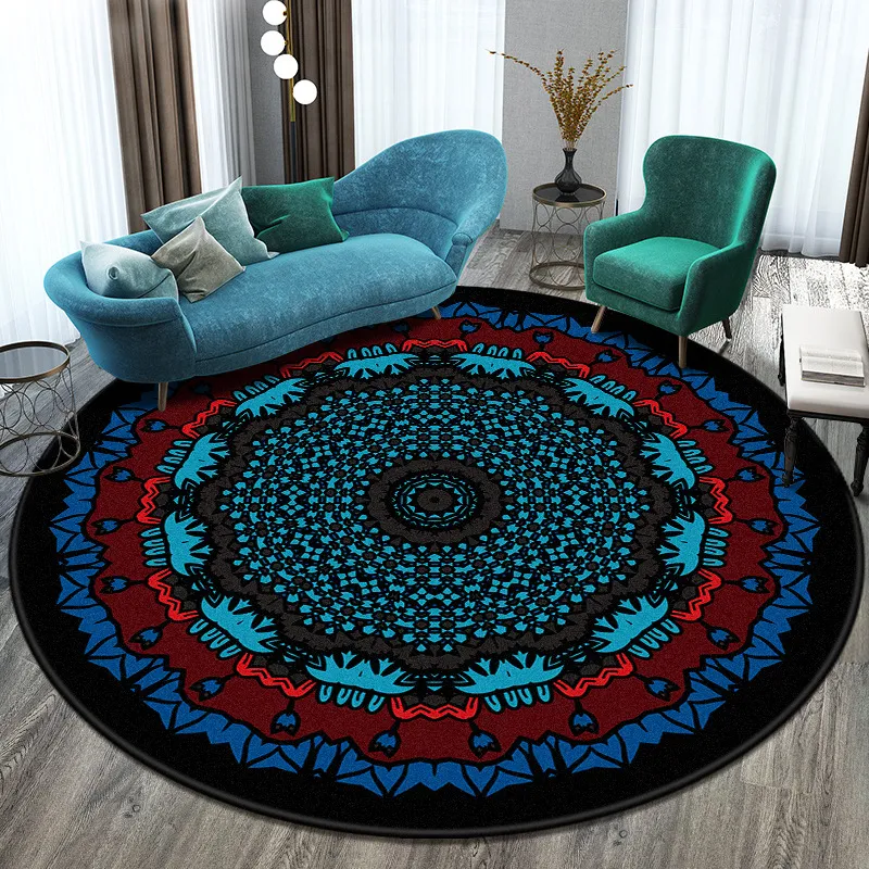 HKStorage Nordic Morocco Round Carpet Bohemia Ethnic Vintage