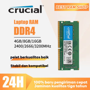 Crucial DDR4 RAM 8GB 4GB 16GB 2400MHZ 2666MHZ 3200MHZ PC4-19200/21300/25600 SODIMM 1.2V 260pin Laptop Memory