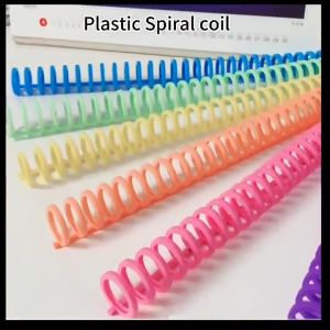 30 Holes Loose Leaf Plastic Ring Binder Notebook Refillable Spring Spiral Rings for A4 A5 B5 Paper