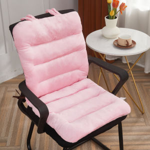 Integrated Backrest Cushion Crystal Velvet Thickened Chair Cushion Soft and Long-lasting Cushion Comfortable Cotton Seat Cushion Home Office Sofa 坐垫