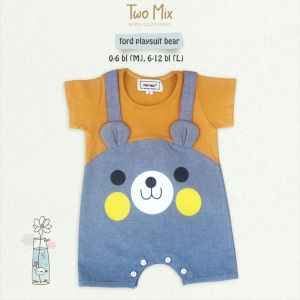 Two Mix - Baju Bayi Laki Lucu - Jumper Romper Bayi Cowok 0-12 Bulan 4320