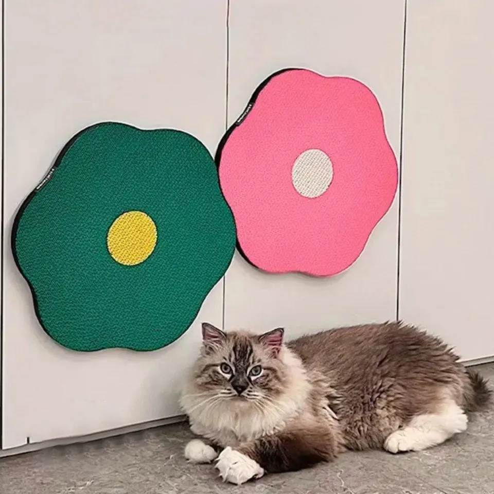 Sanwood® Cat Scratch Pad Wall Wall Cat Scratcher Flower Shape Cat
