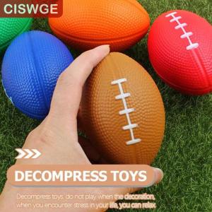 [COD] CISWGE SPORTS Pu Foam Solid Rugby Grip Ball For Release And Pressure  Football Toy Ball