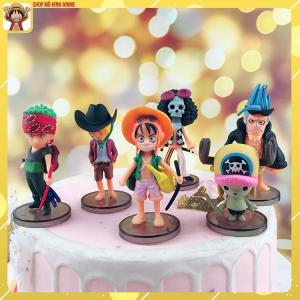 Bộ 6 Mô Hình One Piece Chibi Siêu Đẹp Cao 8cm Mô Hình Decor Trang Trí Bộ Sưu Tập Nhân Vật Quà Tặng Đồ Chơi Chó Bé