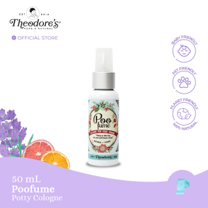 Theodores Poofume Potty Cologne 50ml - All Natural Air Care Air Freshener I Odor Eliminator Essential Oils