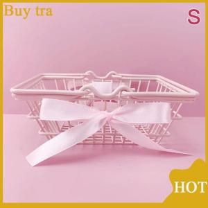 [Buytra] Mini lưu trữ giỏ Máy tính để bàn hoàn thiện mỹ phẩm lưu trữ đồ trang sức cho cô gái ký túc xá Máy tính để bàn tổ chức container giỏ