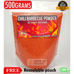 [BUDGET 500g Pack] Potato Corner Powder Premium Chili Barbecue Flavor for French Fries Potato Nachos Mushroom Chips Potato Snack with FREE Resealable Pouch