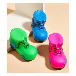 Squeaky Rubber Pet Chewing Boot-shaped Toy - Durable High-Quality Materials & Irresistible Sound for Dogs Cats Playtime Stress Relief