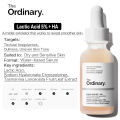 The ordinary Lactic Acid 5% +HA anti-acne Serum milder exfoliator Clean pores Uniform skin texture Smooth skin essence. 