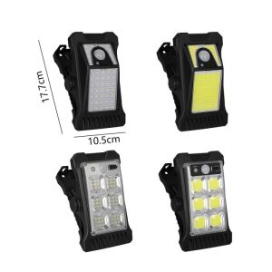 Đèn kẹp năng lượng mặt trời cảm biến cơ thể người ngoài trời độ sáng cao cho sân vườn