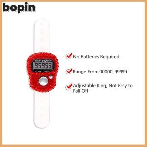 Bopin Electronic Finger Counter Ring Finger Click Portable Resettable Digital Display Counter Golf Count Braided Prayer Accessories