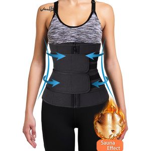 JBox# Waist Trainer Corsets Neoprene Sweat Fitness Girdle Abdominal Trimmer Belt Weight Loss Fat Burner Slimming Body Shaper