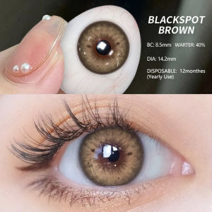 (COD) Pinakamabentang brown na natural na contact lens ang mga soft lens ay maaaring gamitin sa loob ng isang taon 14.0mm-14.5mm
