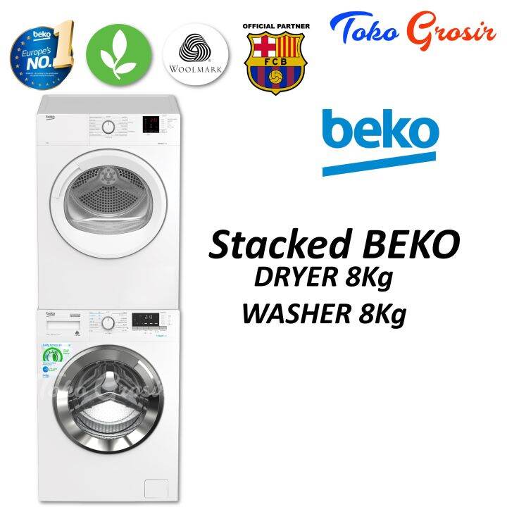 BEKO STACKED DRYER / MESIN PENGERING WASHER / MESIN CUCI LAUNDRY ...