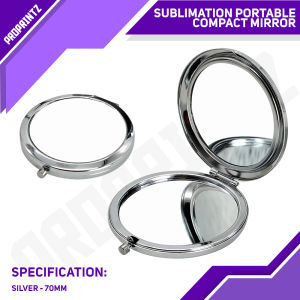 PROPRINTZ Sublimation Printable Portable Compact Mirror Circle for Custom Giveaways