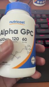 Nutricost Alpha GPC 600mg  – Hỗ Trợ Tăng Cường Tập Trung & Ghi Nhớ ✔ Hỗ trợ trí nhớ và khả năng tập trung    ✔ Hỗ trợ chức năng nhận thức và não bộ    ✔ Giúp duy trì sự tỉnh táo khi học tập và làm việc    ✔ Hỗ trợ hiệu suất tinh thần và năng lượng não bộ