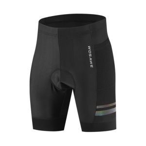 Wosawe Men Cycling Shorts Shockproof 5D Padded Breathable Reflective Bicycle Short Pants