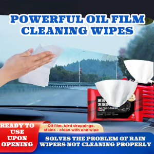 Disposable Car Windshield Oil Film Removal Wipes Heavy Duty Degreaser No-wash Instant Cleaning Glass