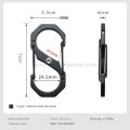 Campingmoon S-Shape Carabiner Double Hook Outdoor Camping Hiking Equipment Tool Tent Accessories SS-5 SS-7 2pcs Pack Set 5/7cm Stainless Steel Keychain Hanging up to 150kg Max Load Heavy Duty Original. 