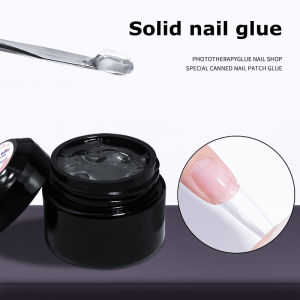 10g Solid Patch Glue Nail Patch Adhesive Gel Canned Phototherapy Nail Patch Glue Not Hurt Nail