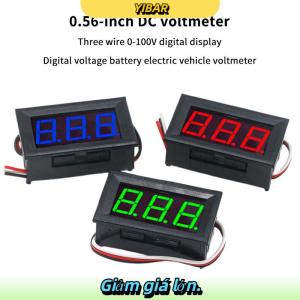 YIBAR Kỹ thuật số vôn kế DC 100V 10A Vôn kế Ampe kế kép kỹ thuật số Volt Meter đo electromobile xe máy xe hơi