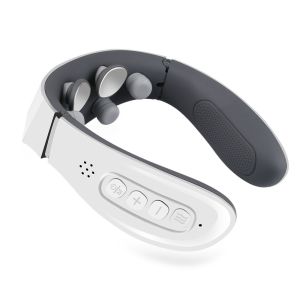 Máy massage cổ vai gáy cao cấp CHƯỜM NÓNG HỒNG NGOẠI 42 độ C - 4 đầu tiếp xúc 6 chế độ mat xa 9 cường độ