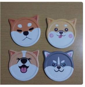 4 pcs Round Ceramics Cup Mat Coaster
