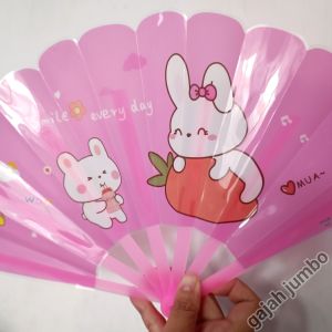 Kipas Tangan Anak Model Lipat Gambar Karakter Murah Mika