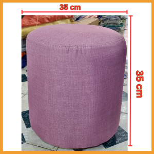 [Giá Tại Xưởng] Ghế Đôn Tròn Sofa Màu Xanh Hồng Kê Chân Ngồi Ghế Bàn Trang Điểm Bọc Mút Nhiều Màu Sắc
