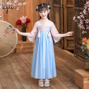 KYII Design Cheongsam CNY 2022 Chinese Style Ancient Costume Girl Student Ancient Style Super Fairy Dress Qiapo ky106