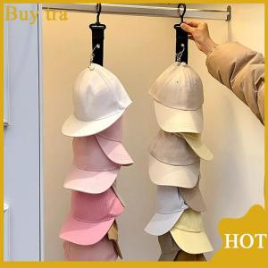 [Buytra] Baseball Cap Storage Organizer With Eight Clips Wall Mounted Cap Holder Closet Storage Organizer Cap Hanger
