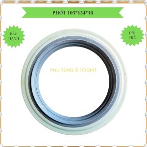 Phớt chắn dầu (oil seal) bánh trước cầu 457 loại phớt sắt. Thông số 105x154x16 (Phớt Mooc)