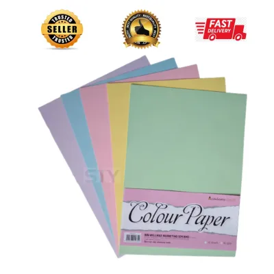 40s Mix 5 Light Colours A4 Paper Single Color Paper A4 Kertas Warna 80gsm
