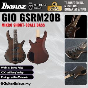 Ibanez GSRM20B 4 String Mikro Short-Scale Bass Guitar - Walnut Flat ( GSRM20B-WNF / GSRM-20B / GSRM 20B )
