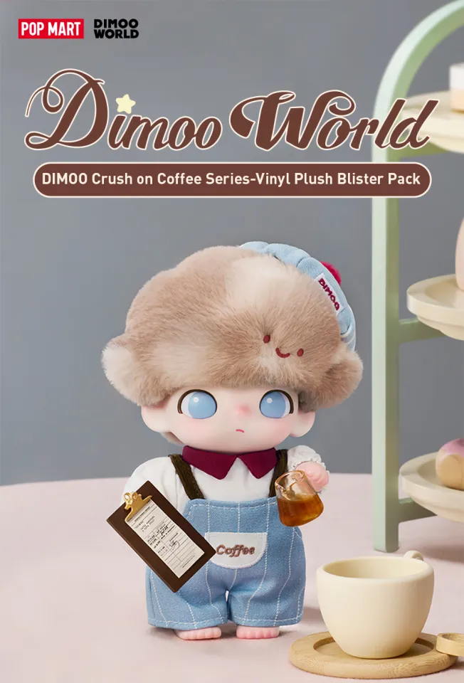 POP MART DIMOO Crush on Coffee Series-Vinyl Plush Blister