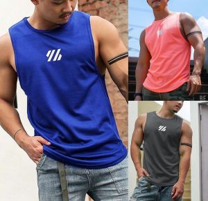 Men Singlet Plus Size Sleeveless Quick-drying Sports Tank Top Size M-3XL