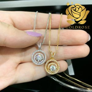Kalung Titanium TF01 Lapis Emas 18k ANTI KARAT perhiasan swarovski liontin hadiah kado wanita