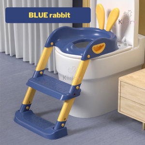 Foldable Children Potty Ladder Step Stool Toilet Bowl Training Adjustable Soft PVC Kids Girl Boy | Kerusi Tandas Kanak