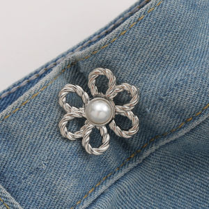 Harga Grosir - Pengait Celana Kebesaran / Detachable Waist Motif Bunga / Kancing Pengecil Jeans